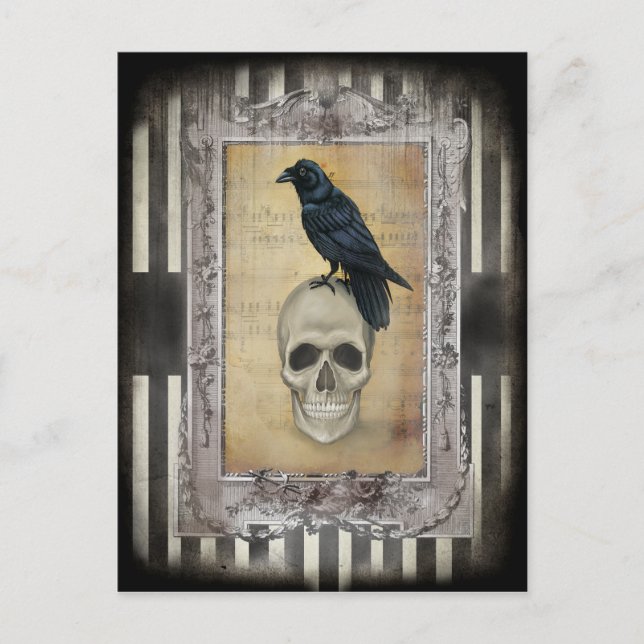 Postal Raven y Skull (Anverso)