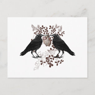 Postal Ravens compitiendo por el corazón