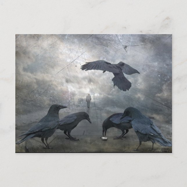 Postal Ravens juegan con tiempo perdido (Anverso)