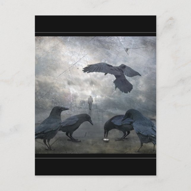 Postal Ravens juegan con tiempo perdido (Anverso)