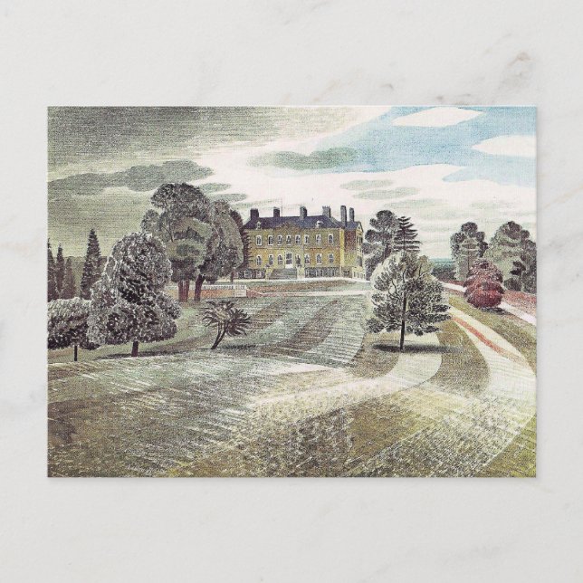 Postal Ravilious - Buscot Park, Farringdon Oxfordshire (Anverso)