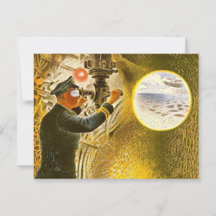 Postal Ravilious - Comandante de un submarino