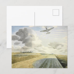 Postal Ravilious - Perspectiva de pista