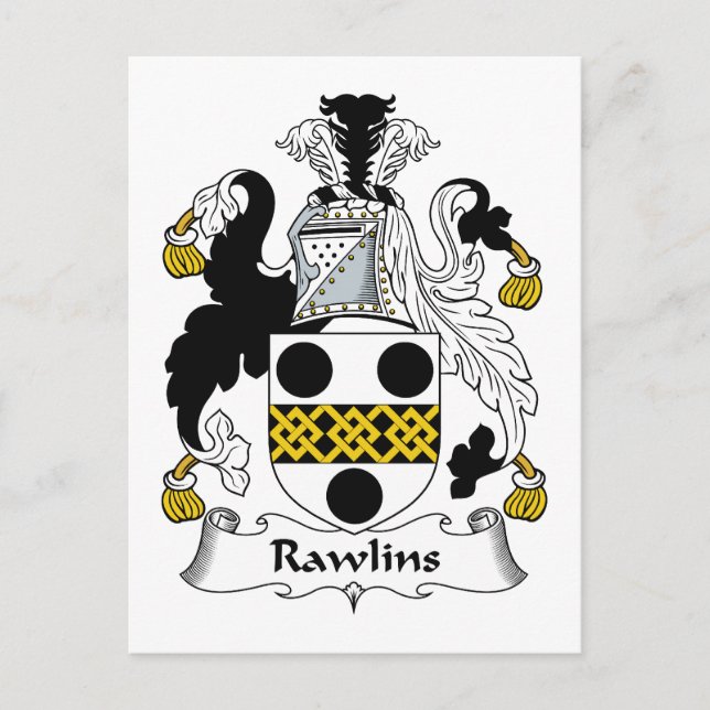 Postal Rawlins Family Crest (Anverso)