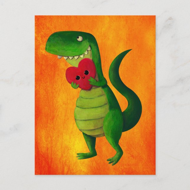 Postal RAWR Dinosaur Love (Anverso)