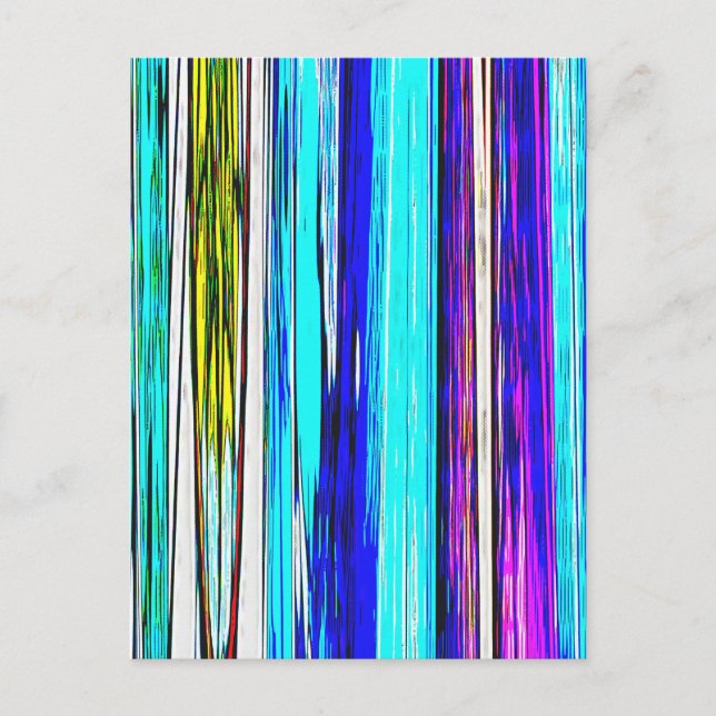 Postal Rayas abstractas azules 606 (Anverso)