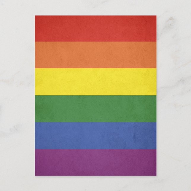 Postal Rayas arcoiris (Anverso)