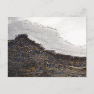 Postal Rayas de chorro de nieve en invierno