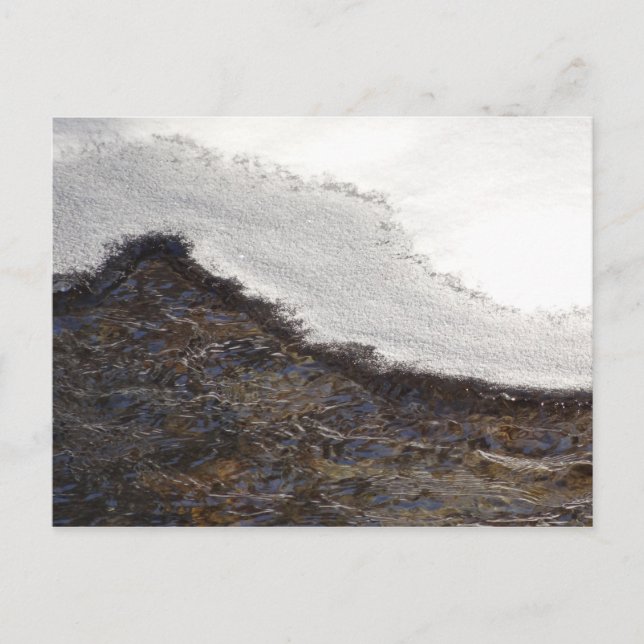 Postal Rayas de chorro de nieve en invierno (Anverso)