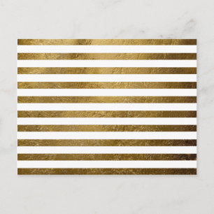 Postal rayas de color dorado impresas