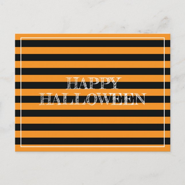 Postal Rayas de Halloween (Anverso)