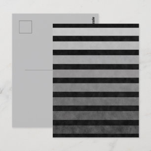 Postal Rayas de Línea Texturizadas de Camuflaje Negro y G