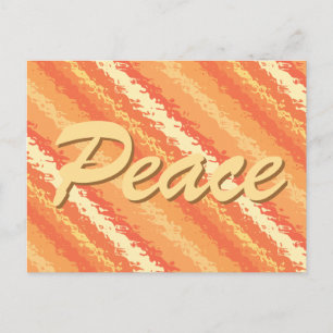 Postal Rayas de vidrio - tonos de naranja y dorado