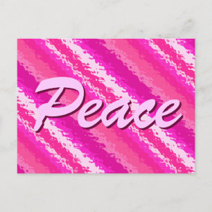 Postal Rayas de vidrio - tonos rosados profundos