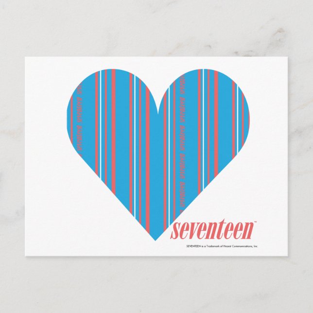 Postal Rayas delgadas Aqua 3 (Anverso)