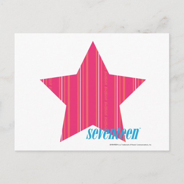 Postal Rayas delgadas magenta 3 (Anverso)