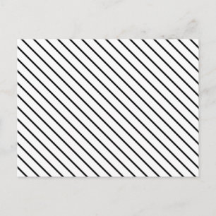 Postal Rayas diagonales - blanco y negro
