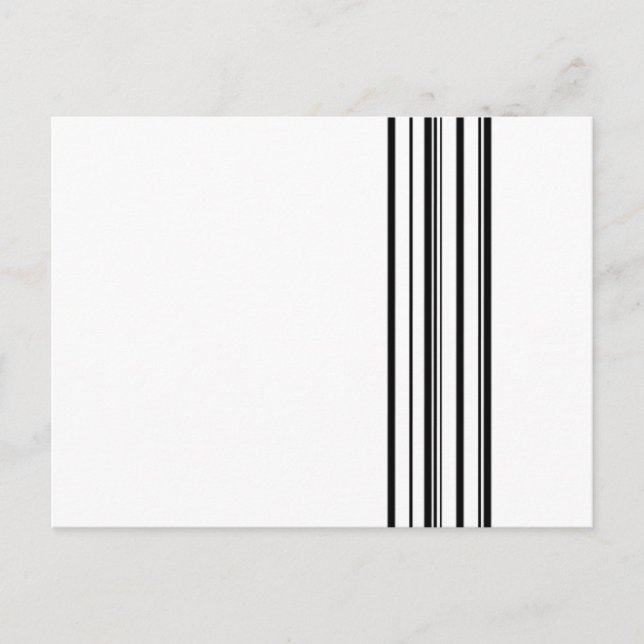 Postal Rayas negras (Anverso)