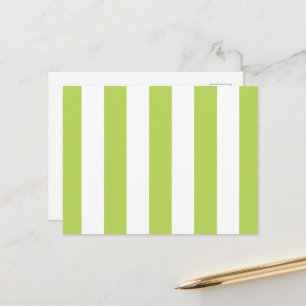 Postal Rayas Verdes, Rayas Blancas, Patrón de Rayas