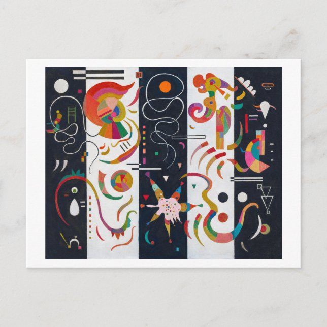 Postal Rayas, Wassily Kandinsky (Anverso)
