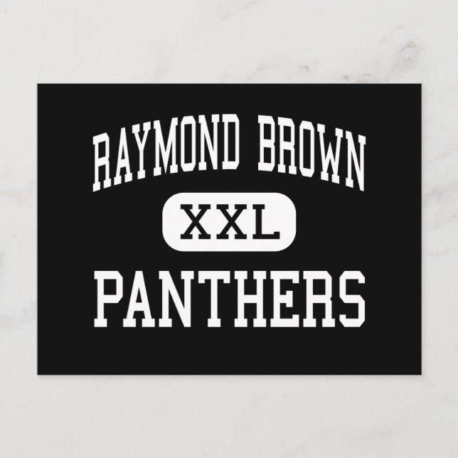 Postal Raymond Brown - Panteras - Junior - Hillsboro (Anverso)