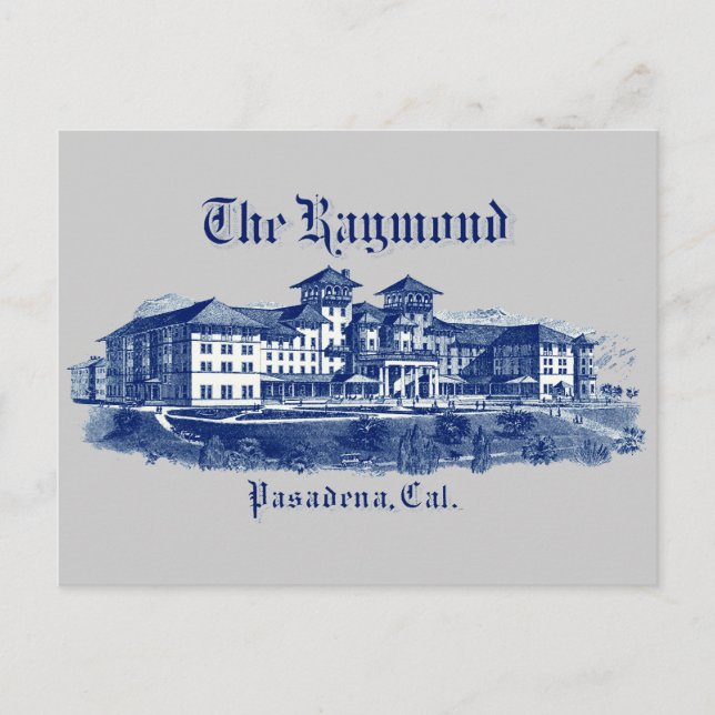 Postal Raymond Hotel Pasadena California 1901 (Anverso)