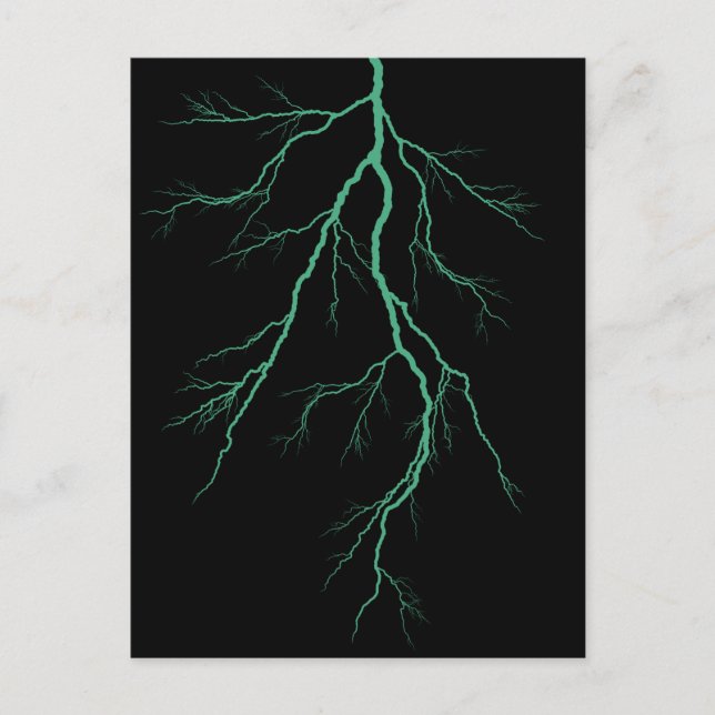 Postal Rayo verde (Anverso)