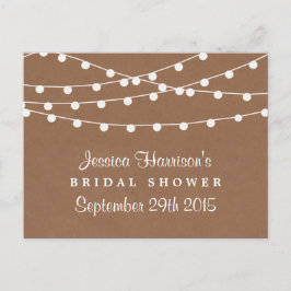 Postal Rayos De Canas En La Receta Rústica De Ducha Brida