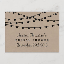 Postal Rayos De Canas En La Receta Rústica De Ducha Brida