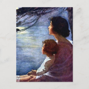 Postal “Rayos de luna” de Jessie Willcox Smith