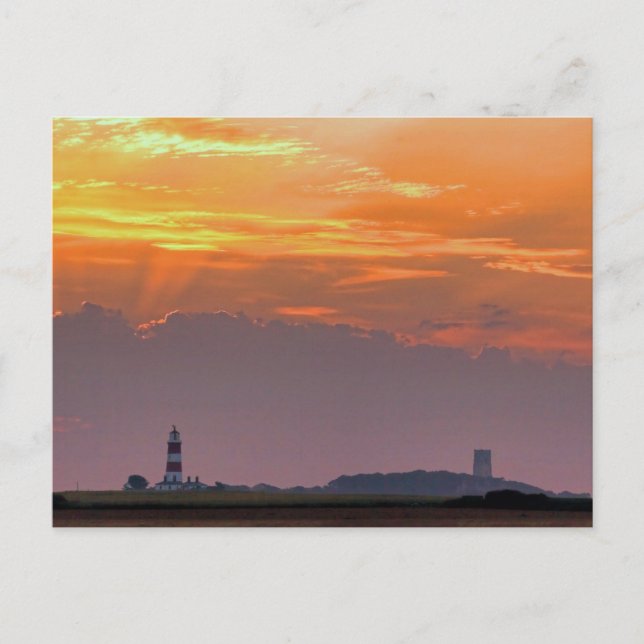 Postal Rayos solares sobre Happisburgh (Anverso)