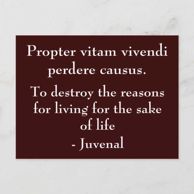 Postal Razones Para Vivir (Anverso)