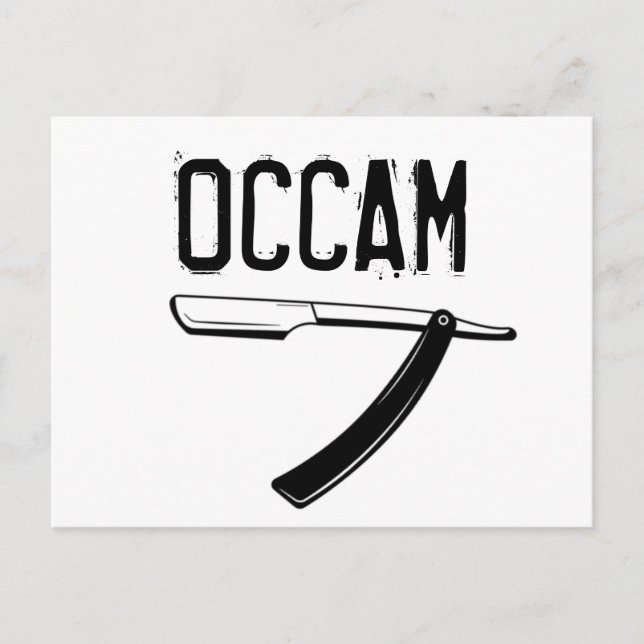 Postal Razor de Occam (Anverso)