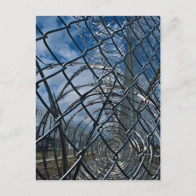 Postal Razor wire, prisión (Anverso)
