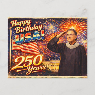 Postal RBG 250 años de excelencia Ruth Bader Ginsburg