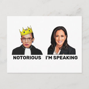 Postal RBG Notorious Kamala Harris Hablo