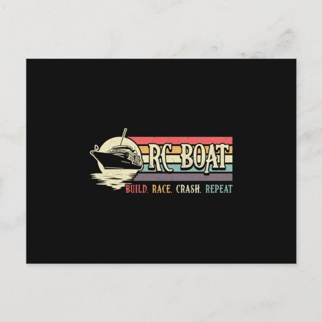 Postal RC Bote Construir Race Crash Repetir Modelo de Bot (Anverso)