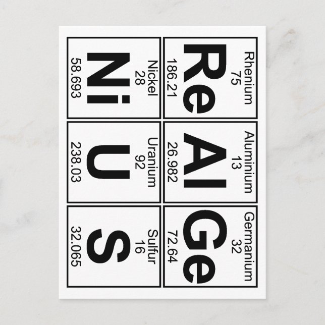 Postal Re-Al-Ge-Ni-U-S (genio real) - Completo (Anverso)