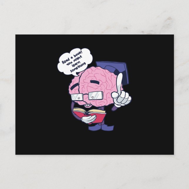 Postal Read A Book Bookworms Readers Nerds Gift (Anverso)