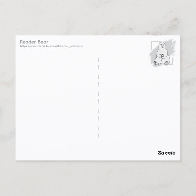 Postal Reader Bear (Reverso)