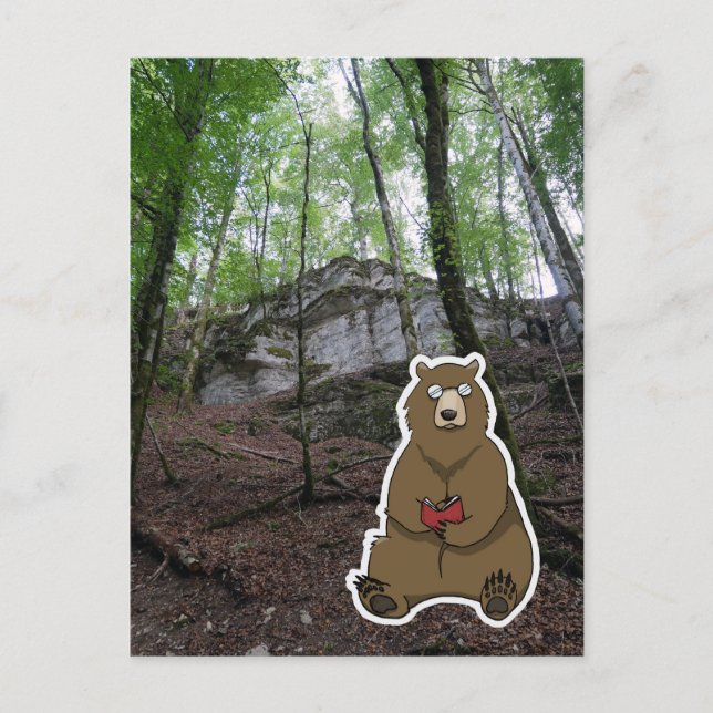 Postal Reader Bear (color) (Anverso)
