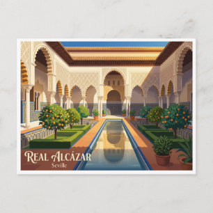 Postal Real Alcázar de Sevilla España