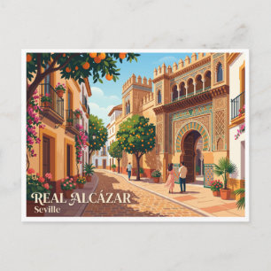 Postal Real Alcázar de Sevilla España