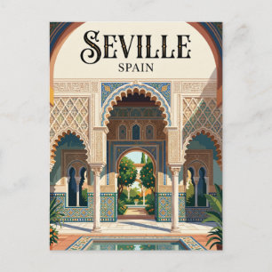 Postal Real Alcázar de Sevilla España