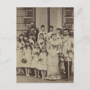 Postal Real Boda Princesa Beatrice - familia
