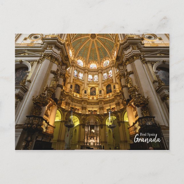 Postal Real España-Granada (Anverso)