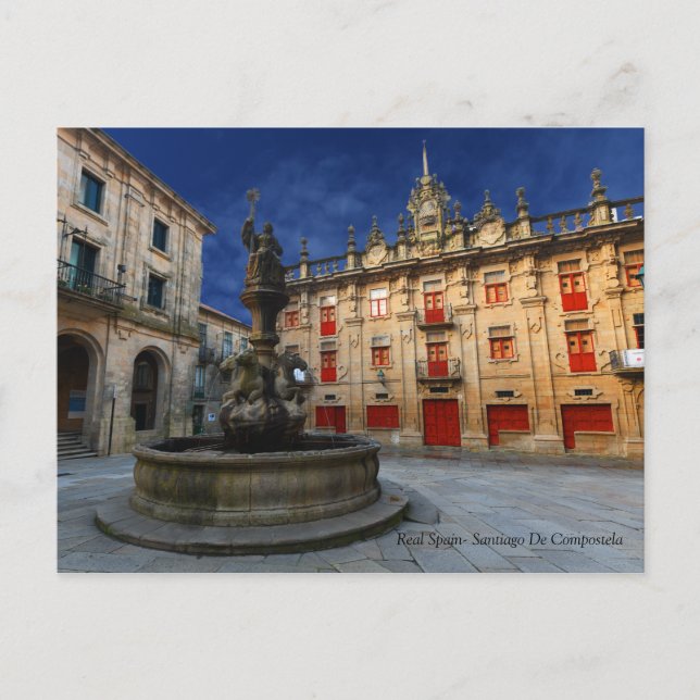 Postal Real España- Santiago De Compostela (Anverso)