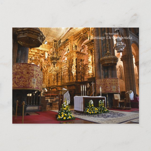 Postal Real España- Santiago De Compostela (Anverso)