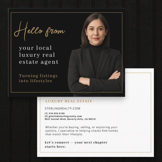 Postal Real Estate Agent Neighborhood Marketing Mailer  (Subido por el creador)