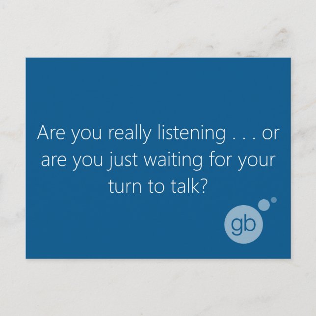 Postal Realmente estás escuchando (Anverso)